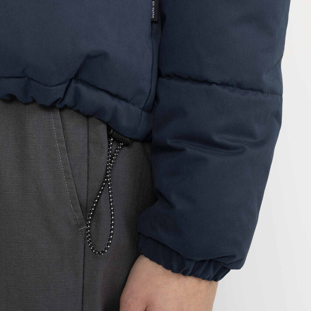 Selfhood Hodded Puffer Jacket Winter Outerwear Navy