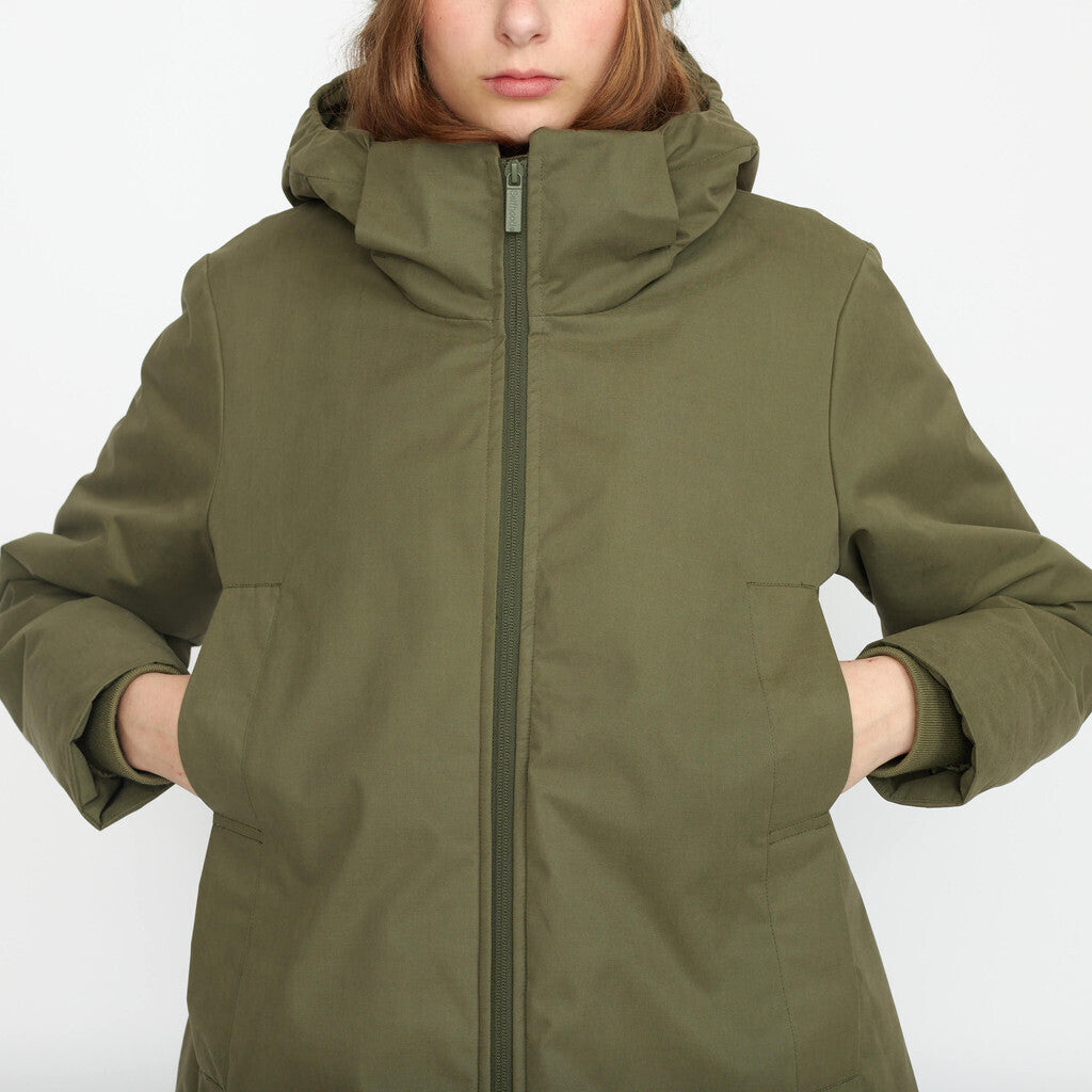 Selfhood Hooded Coat Outerwear Army