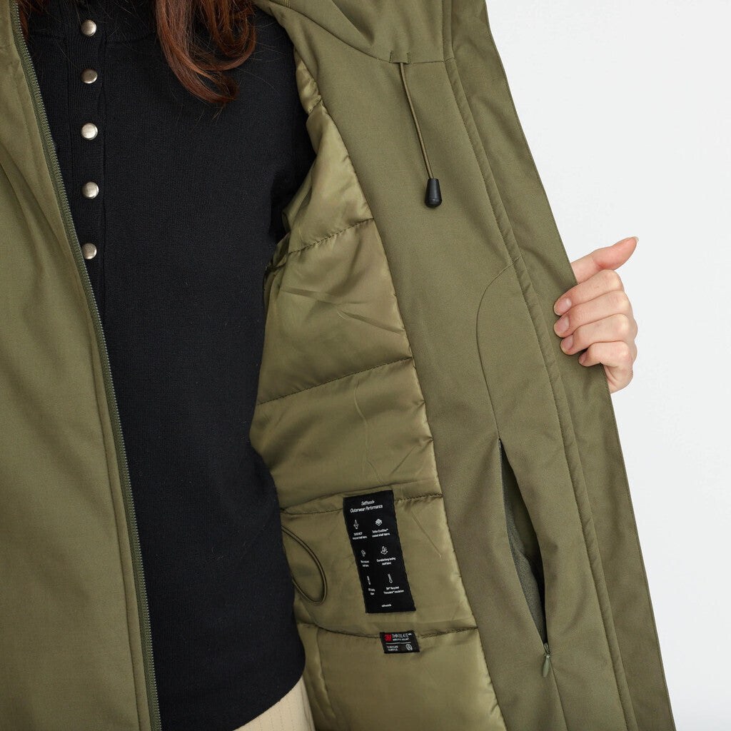 Selfhood Hooded Coat Outerwear Army