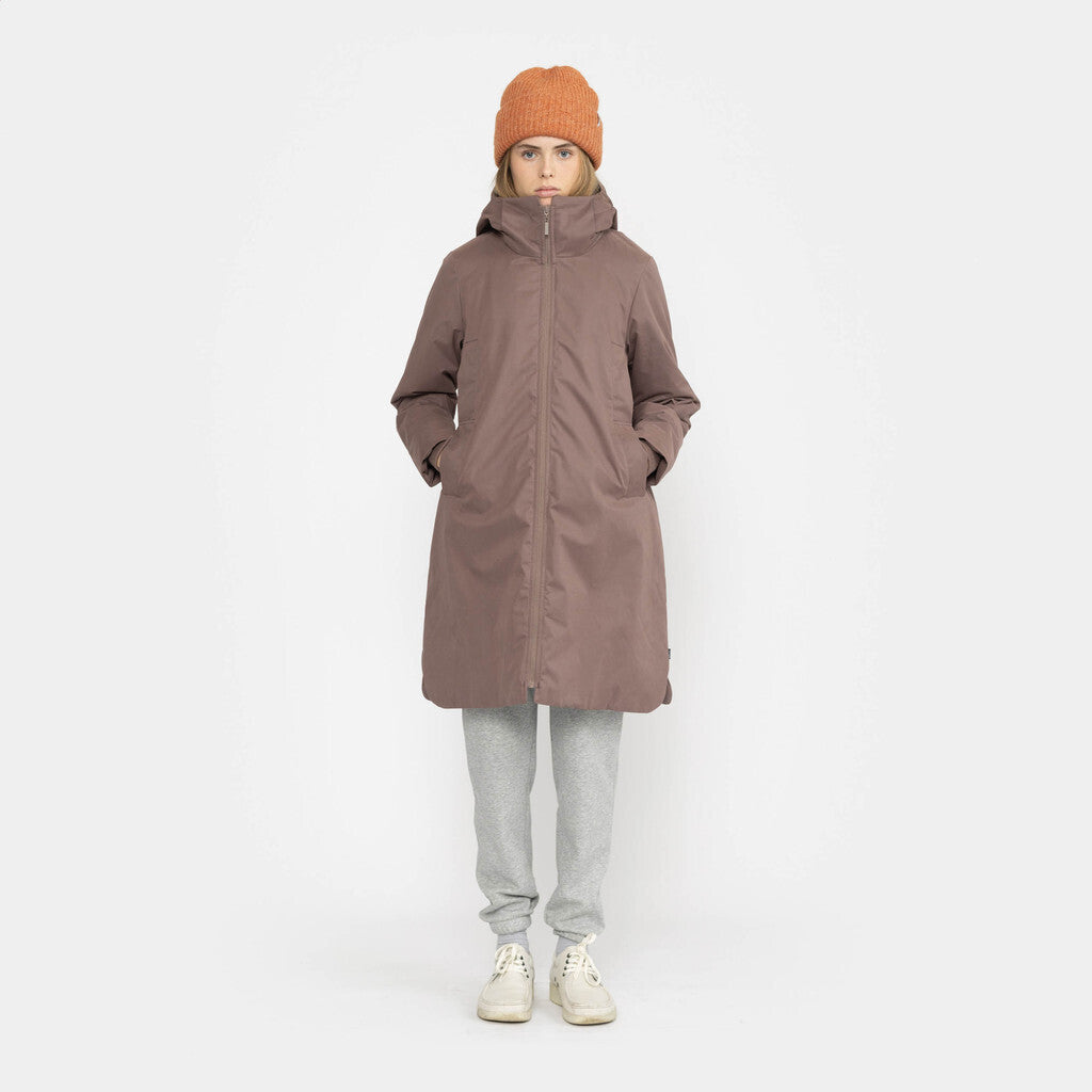 Selfhood Hooded Coat Outerwear Dustpurple