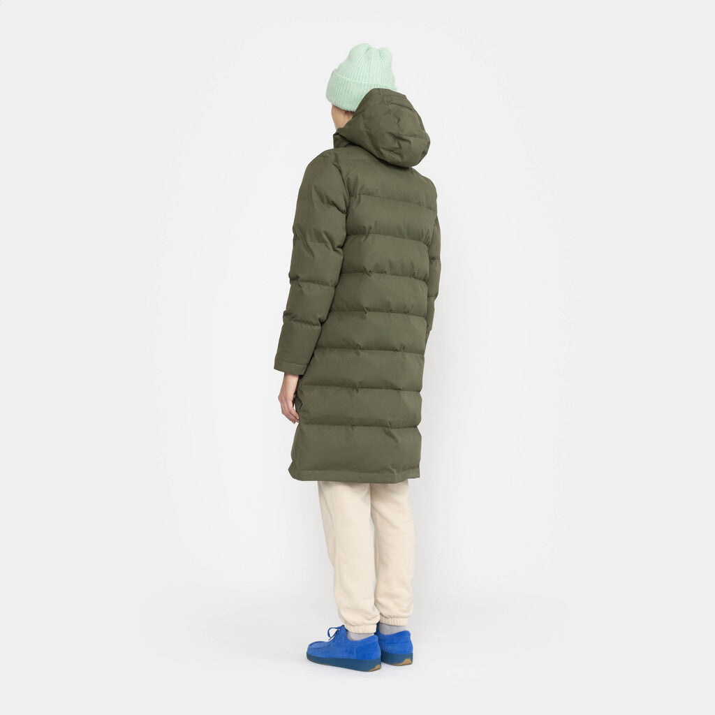 Selfhood Hooded Puffer Coat Winter Outerwear Army