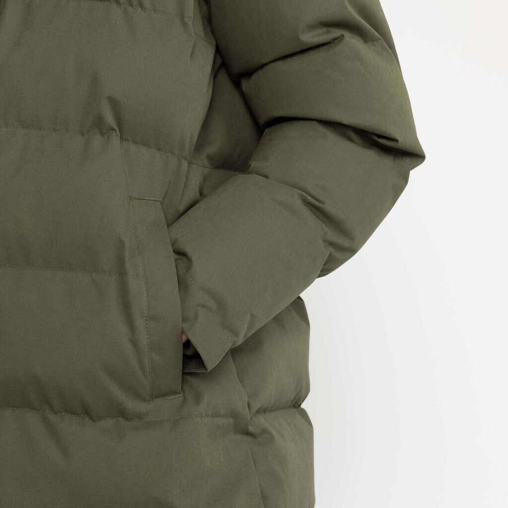 Selfhood Hooded Puffer Coat Winter Outerwear Army