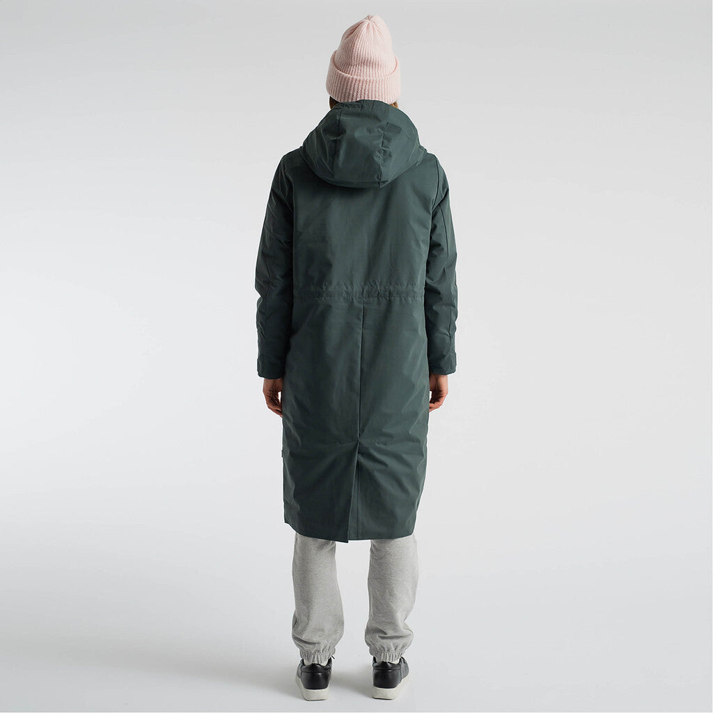 Selfhood Parka Zip Coat Outerwear Darkgreen
