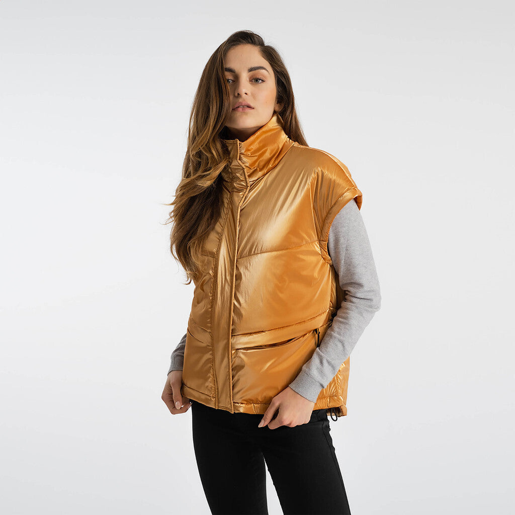 Selfhood Puffer Vest Outerwear Apricot
