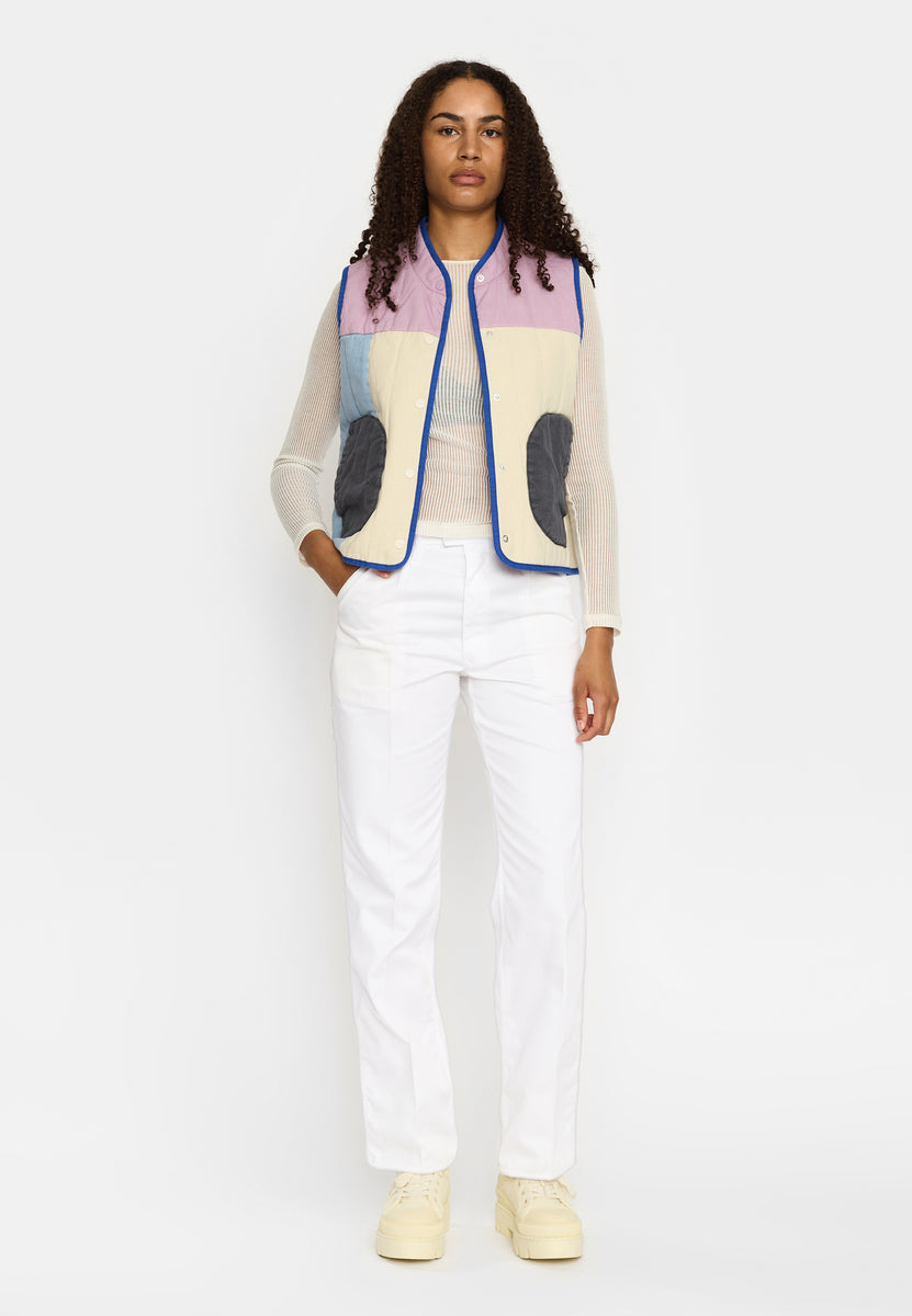 Quilted Block Vest / 77362 - Lightpurple – Selfhood