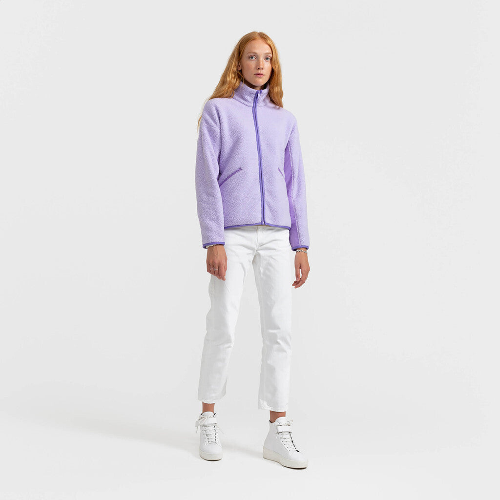 Selfhood Short Fleece Jacket Outerwear Purple