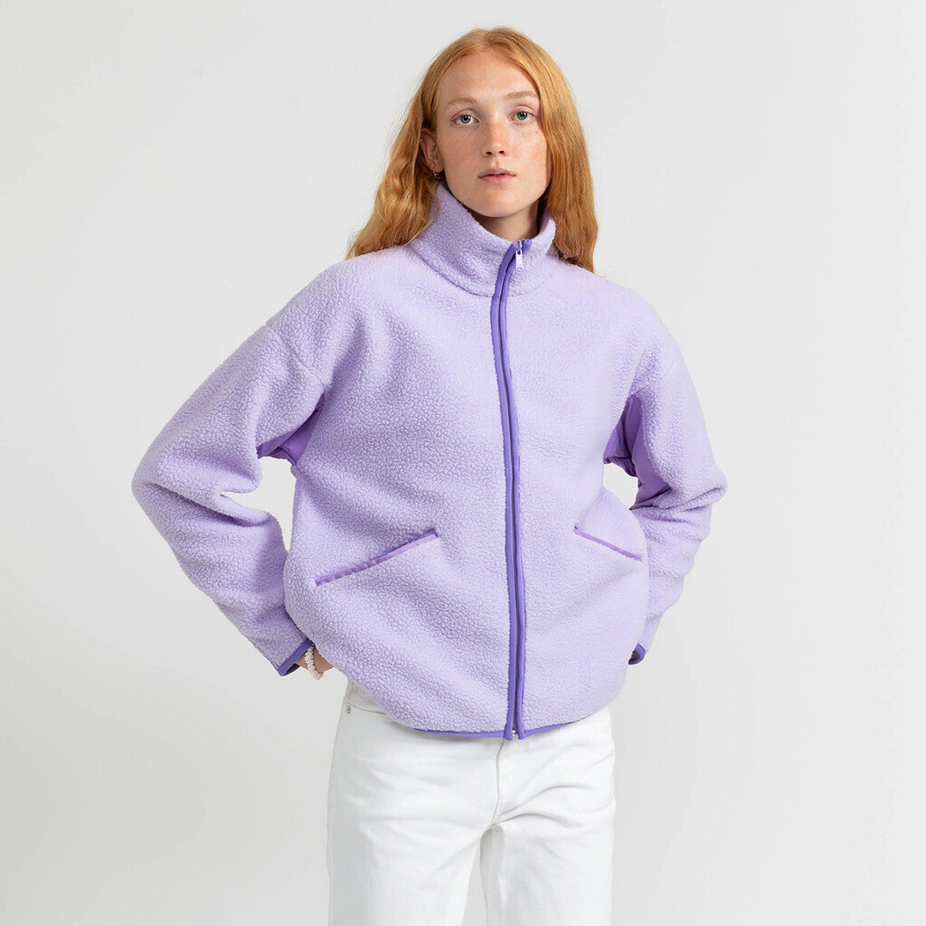 Selfhood Short Fleece Jacket Outerwear Purple