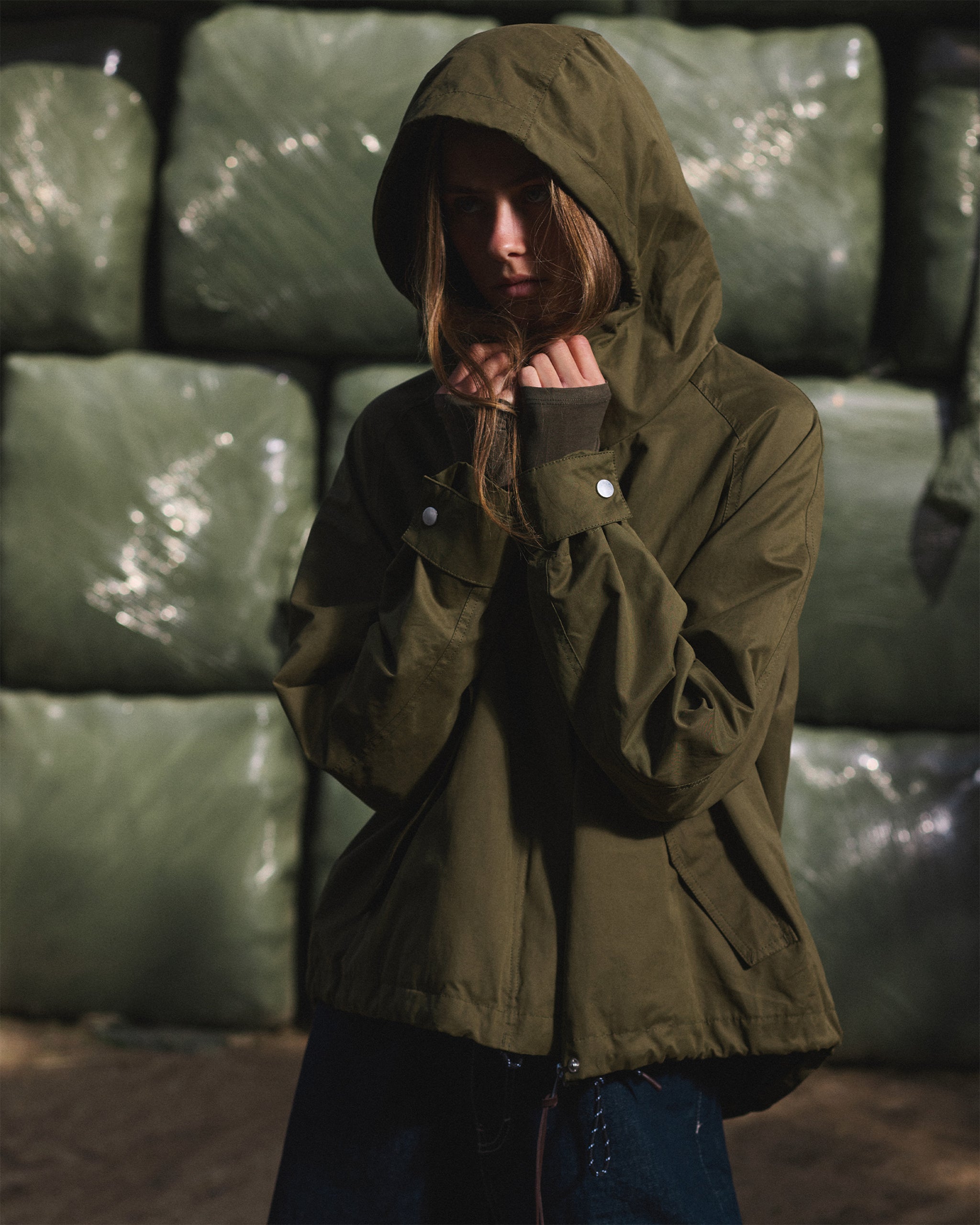 A-shaped Short Parka / 77207 - Army – Selfhood