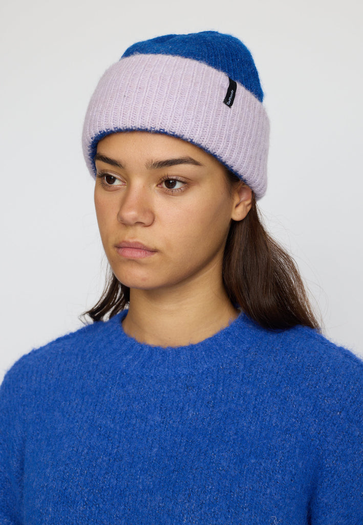 Selfhood Block Beanie Headwear Lightpurple