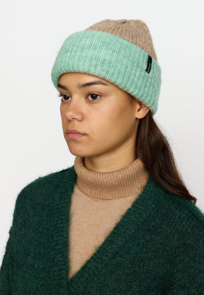 Selfhood Block Beanie Headwear Turquoise