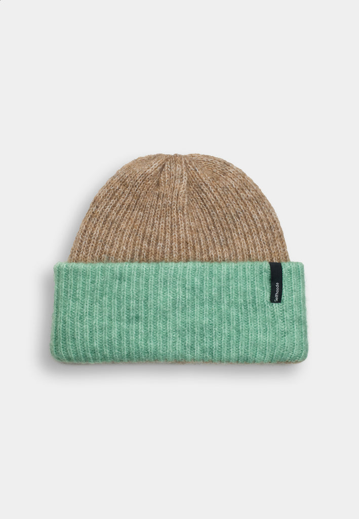 Selfhood Block Beanie Headwear Turquoise