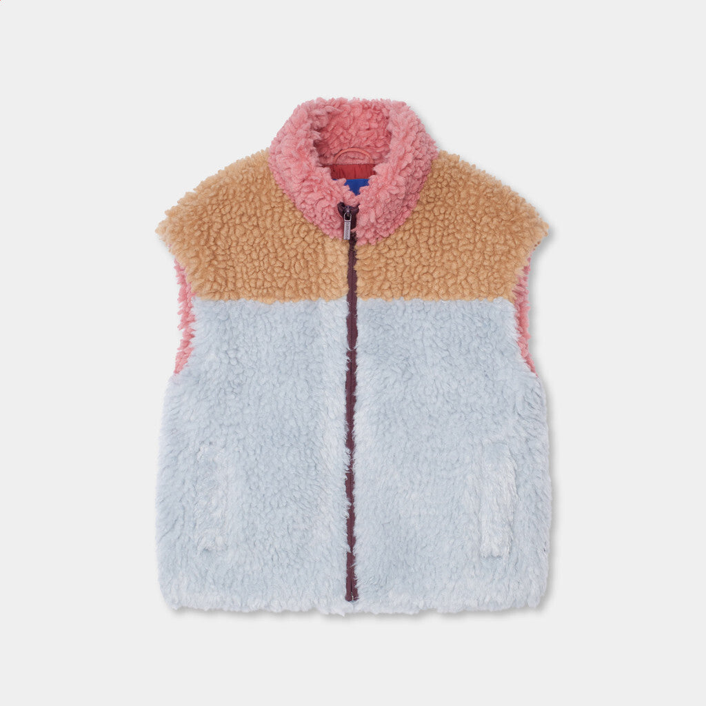 Selfhood Chunky Teddy Vest Teddy Lightbrown