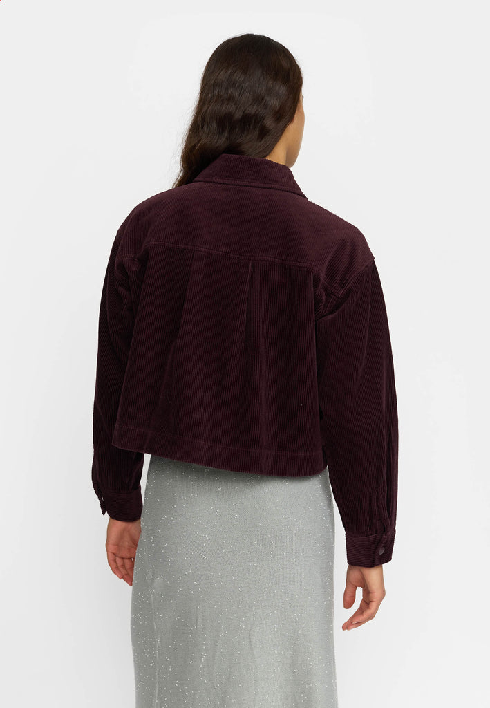 Selfhood Cropped Shirt Shirts Burgundy