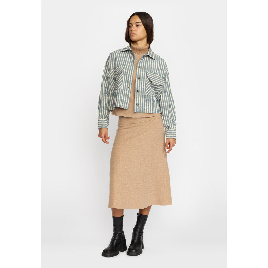 Selfhood Cropped Shirt Shirts Blue