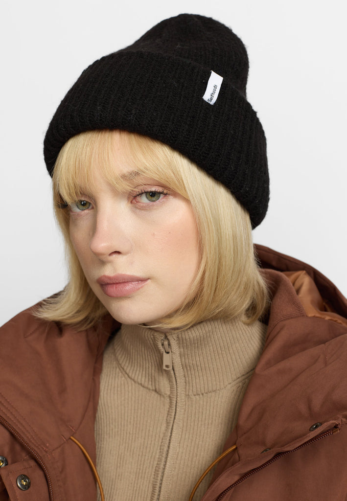 Selfhood Fluffy Beanie Headwear Black