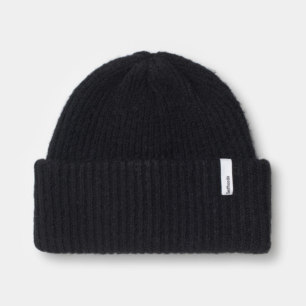 Selfhood Fluffy Beanie Headwear Black