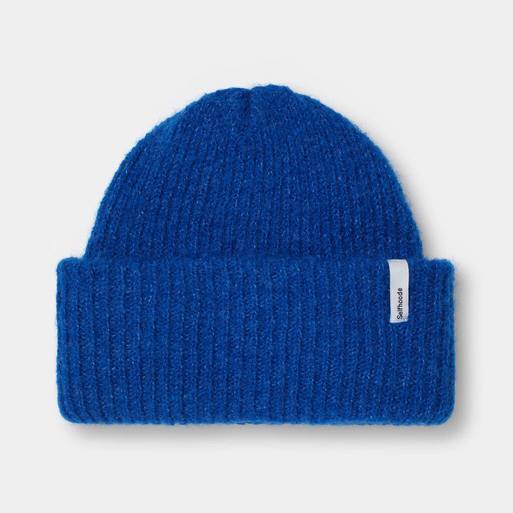 Selfhood Fluffy Beanie Headwear Blue