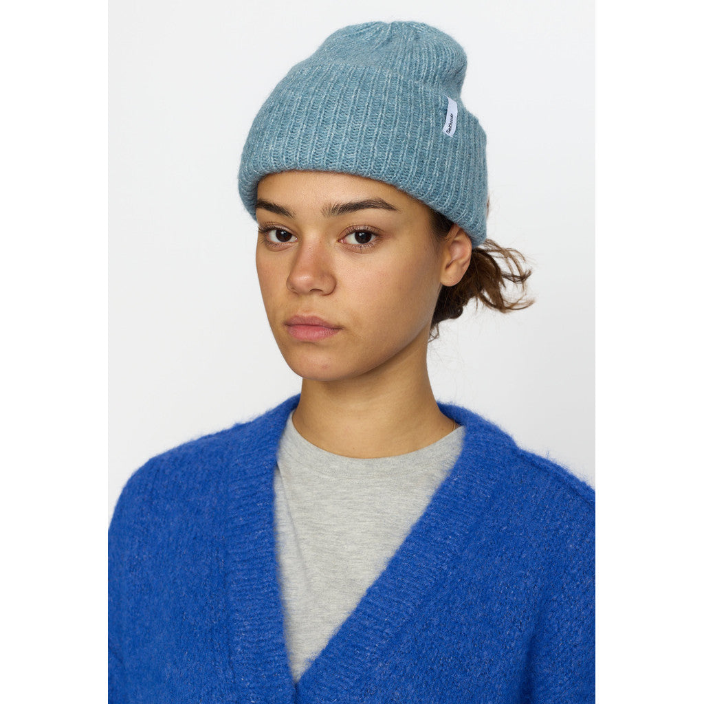 Selfhood Fluffy Beanie Headwear Denim-blue