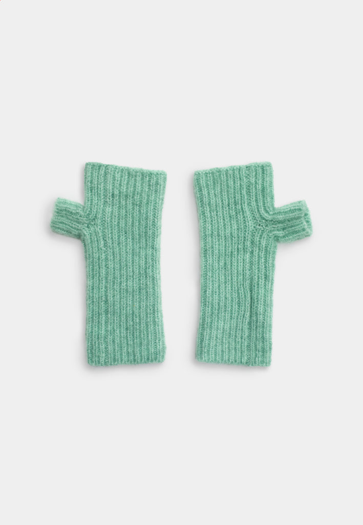 Selfhood Fluffy Half-Mittens Accessories Turquoise
