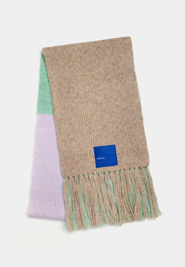 Selfhood Fluffy Scarf Accessories Turquoise
