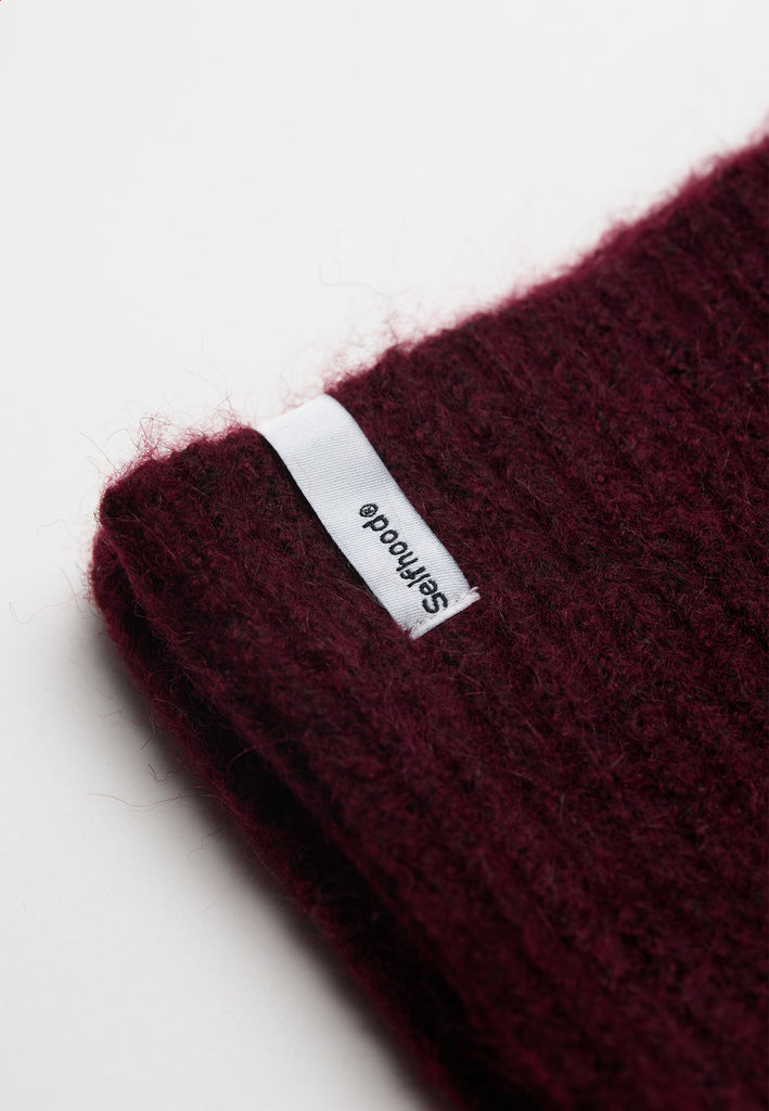 Selfhood Fluffy Tube Accessories Burgundy