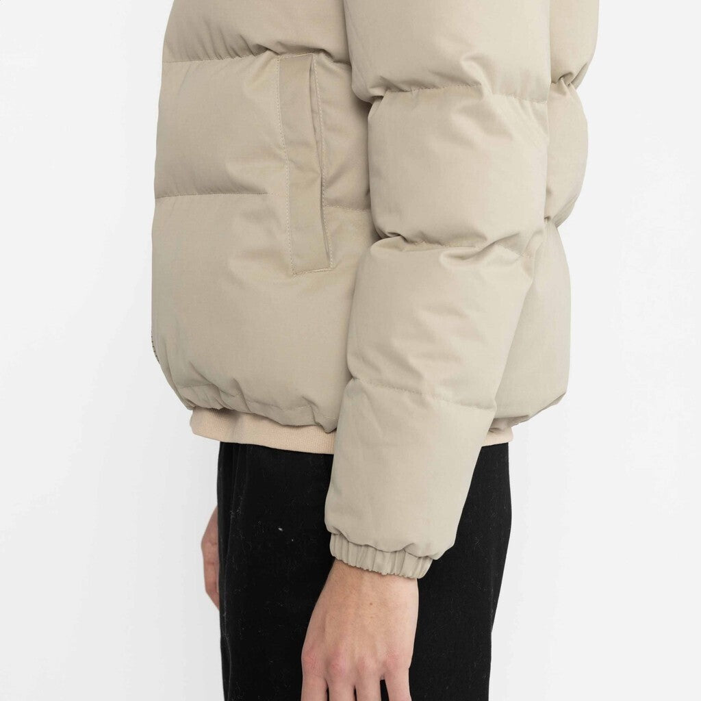 Selfhood Hodded Puffer Jacket Winter Outerwear Lightgrey