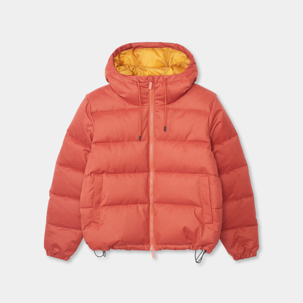 Selfhood Hodded Puffer Jacket Winter Outerwear Rust