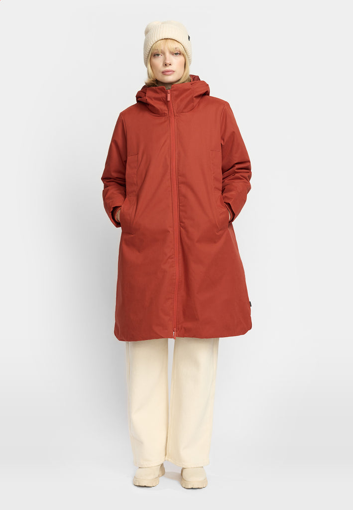 Selfhood Hooded Coat Winter Outerwear Rust