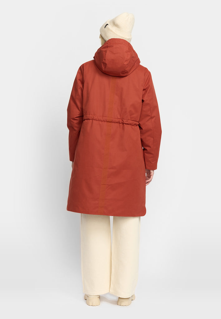 Selfhood Hooded Coat Winter Outerwear Rust