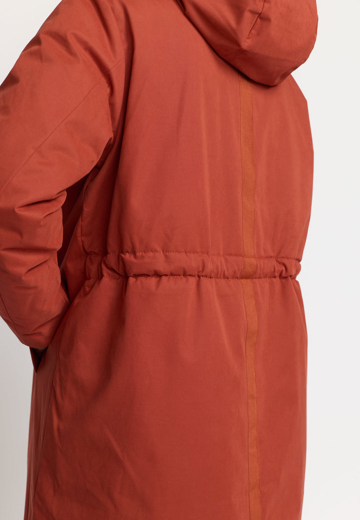 Selfhood Hooded Coat Winter Outerwear Rust