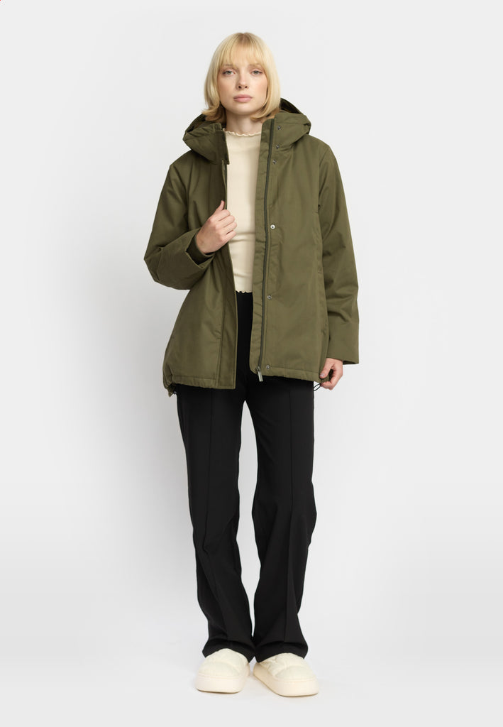 Selfhood Hooded Jacket Winter Outerwear Army