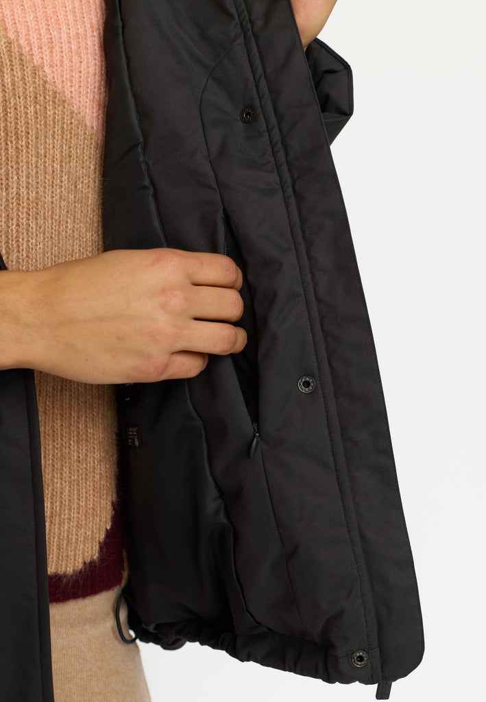 Selfhood Hooded Jacket Winter Outerwear Black