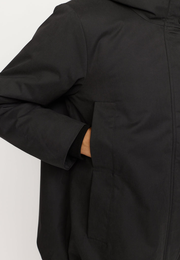 Selfhood Hooded Jacket Winter Outerwear Black