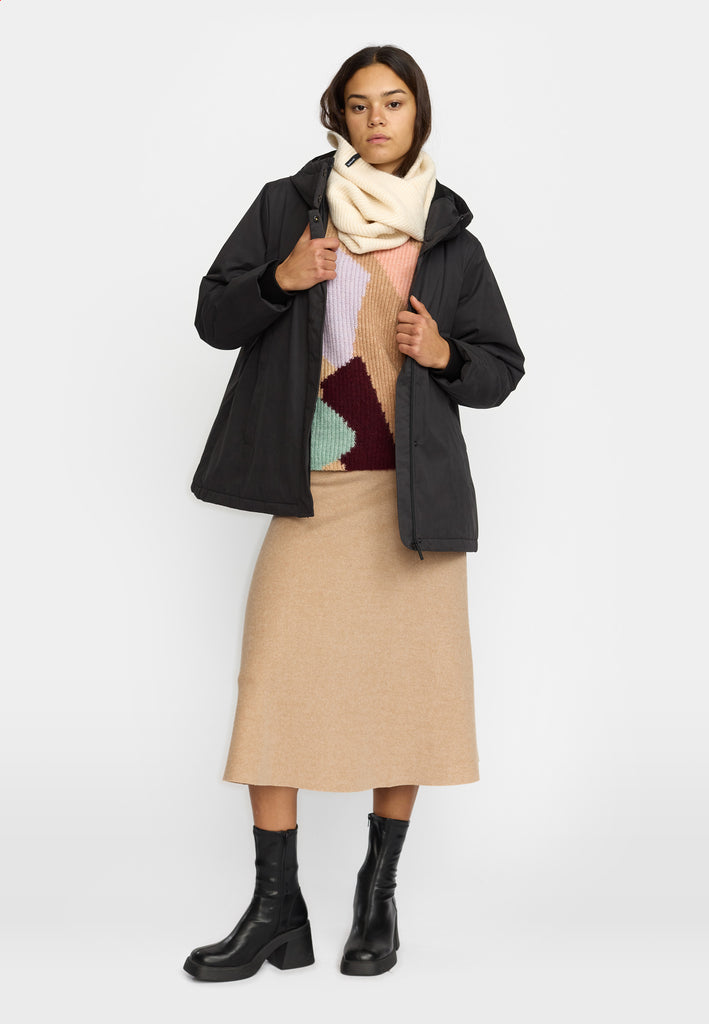 Selfhood Hooded Jacket Winter Outerwear Black