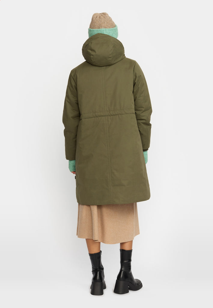 Selfhood Hooded Parka Winter Outerwear Army