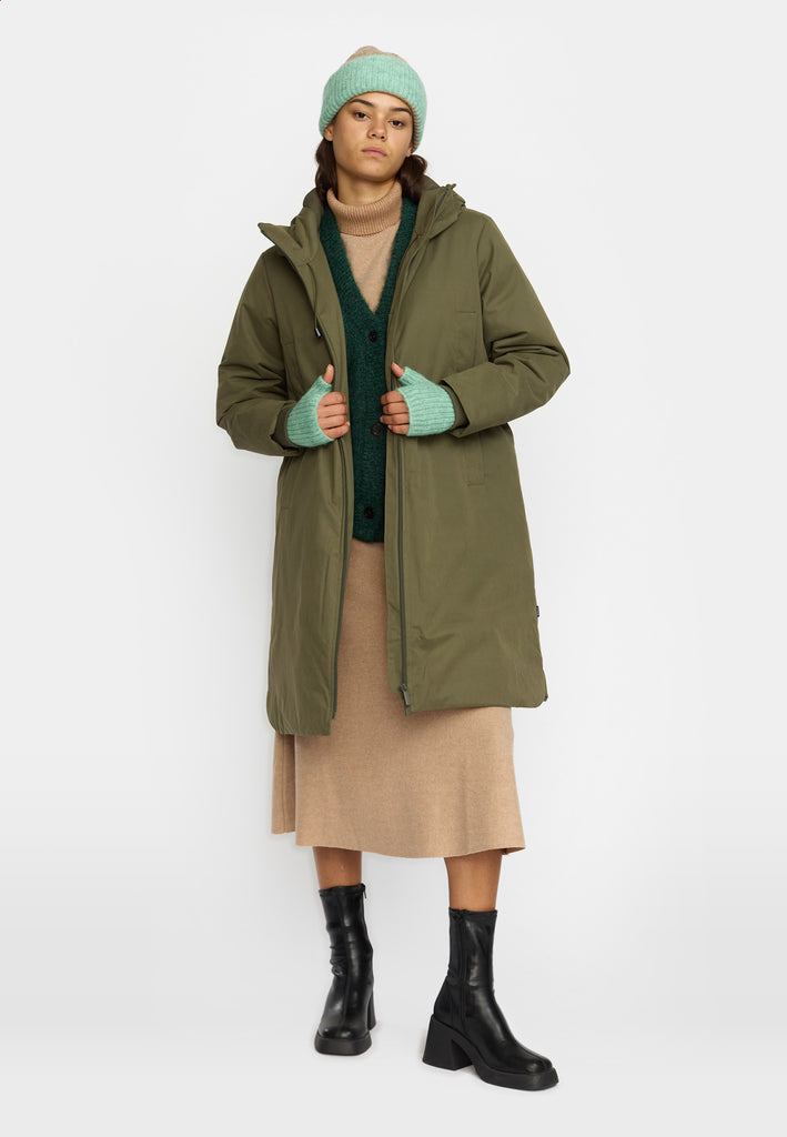 Selfhood Hooded Parka Winter Outerwear Army