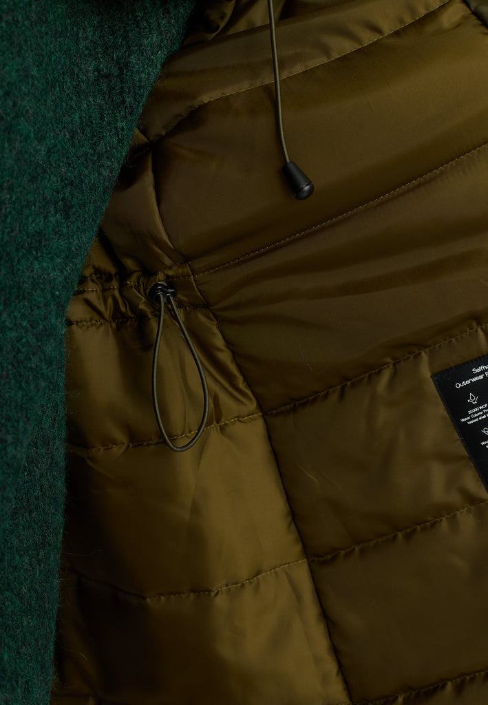 Selfhood Hooded Parka Winter Outerwear Army