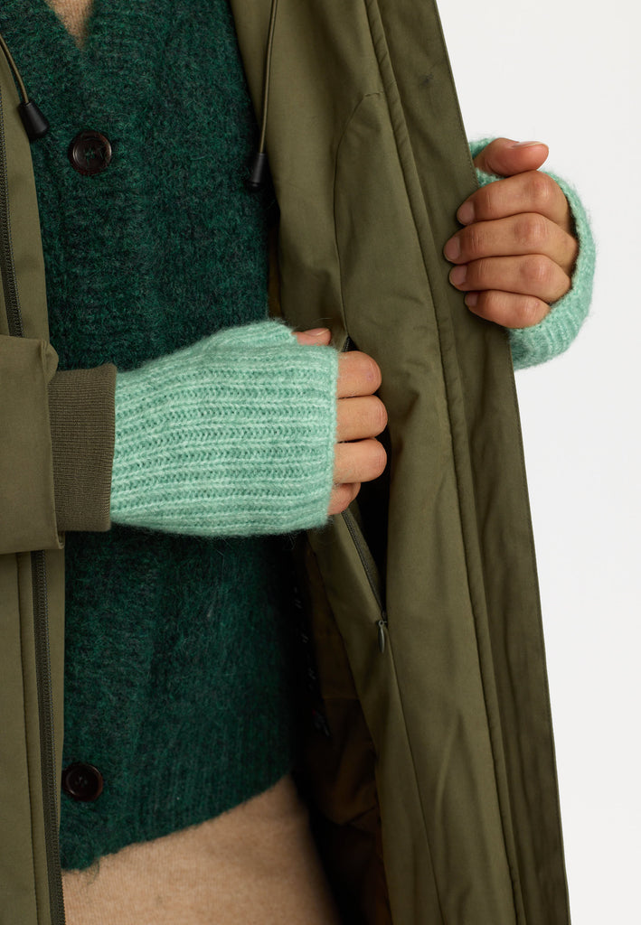 Selfhood Hooded Parka Winter Outerwear Army