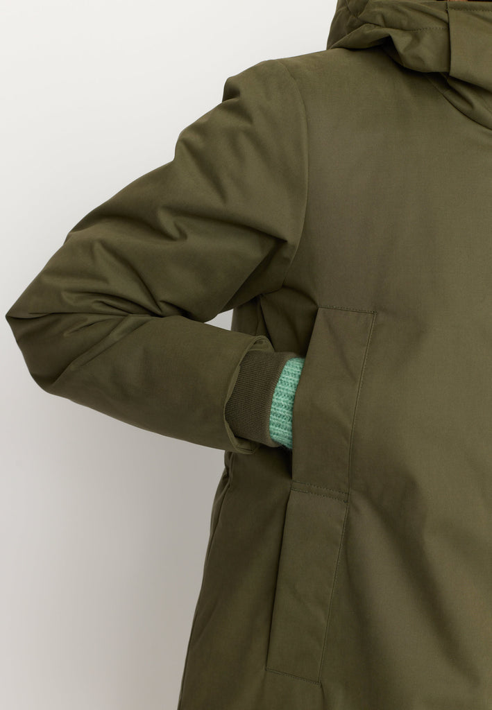 Selfhood Hooded Parka Winter Outerwear Army