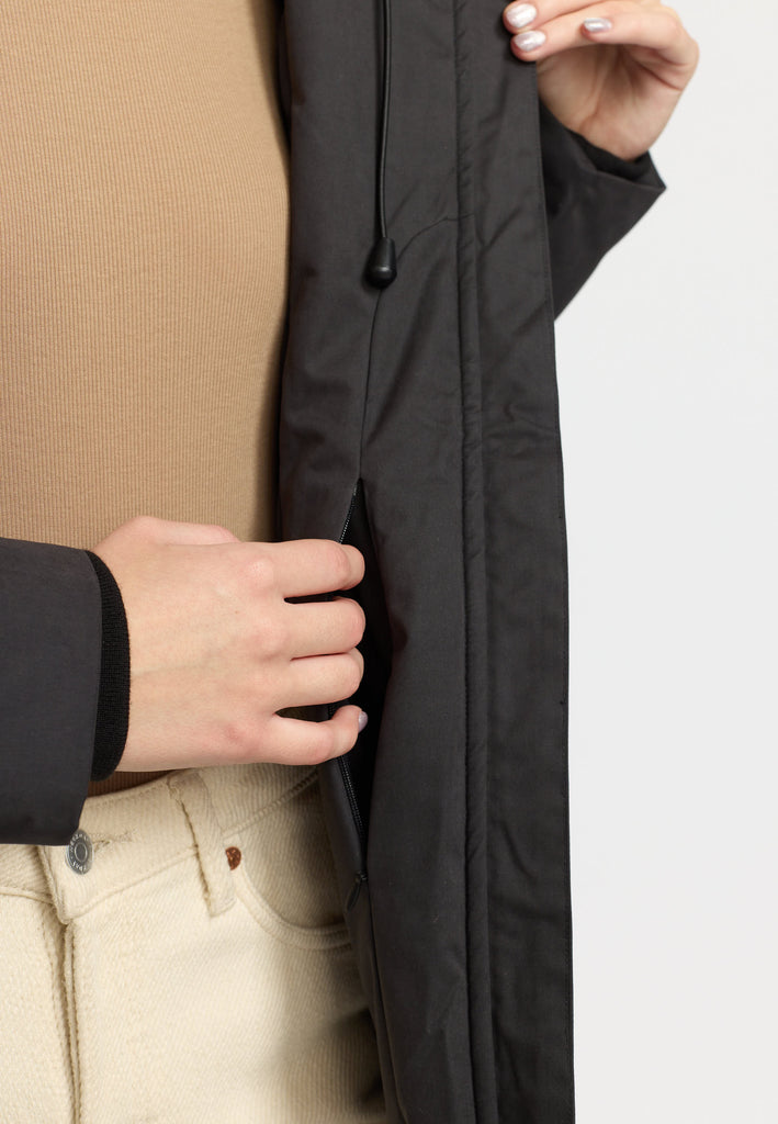 Selfhood Hooded Parka Winter Outerwear Black