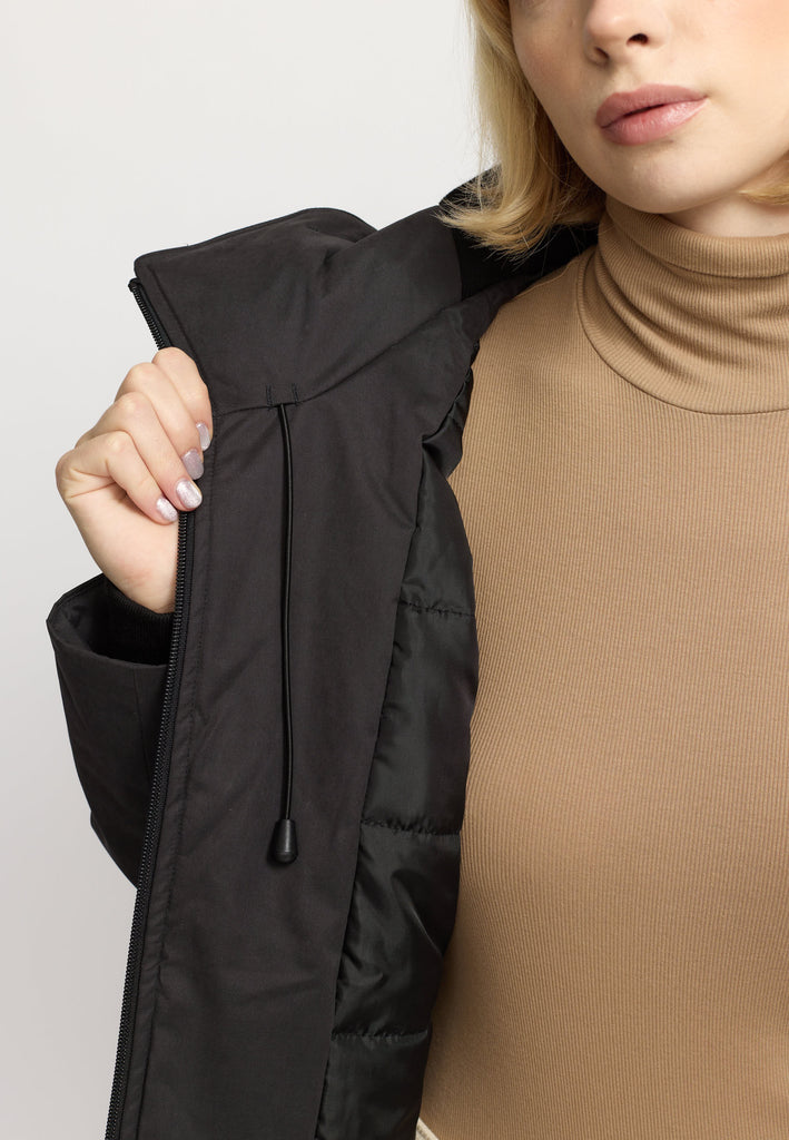 Selfhood Hooded Parka Winter Outerwear Black