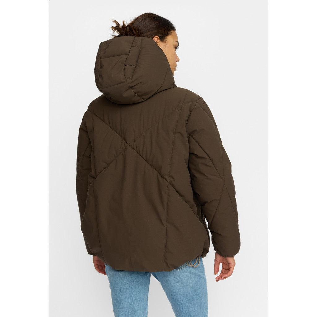 Selfhood Hooded Puffer Winter Outerwear Darkbrown