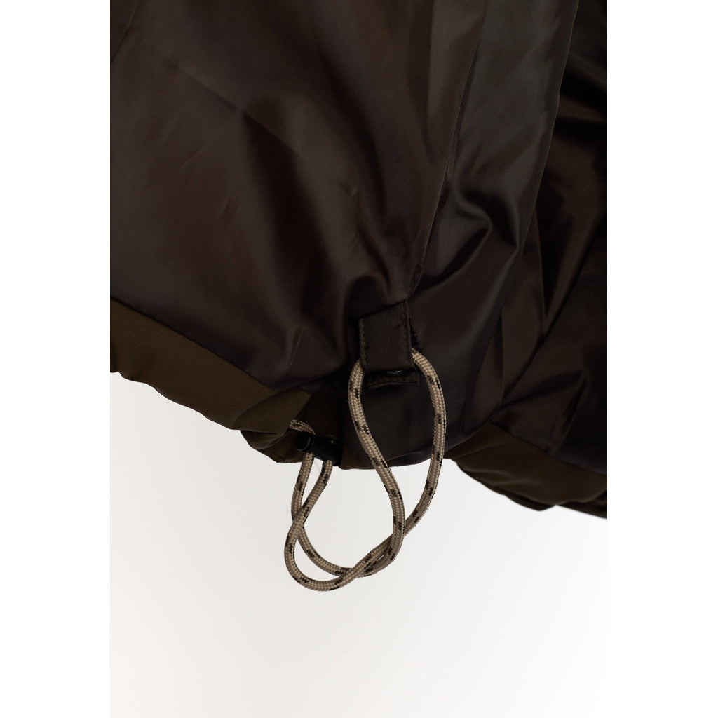 Selfhood Hooded Puffer Winter Outerwear Darkbrown