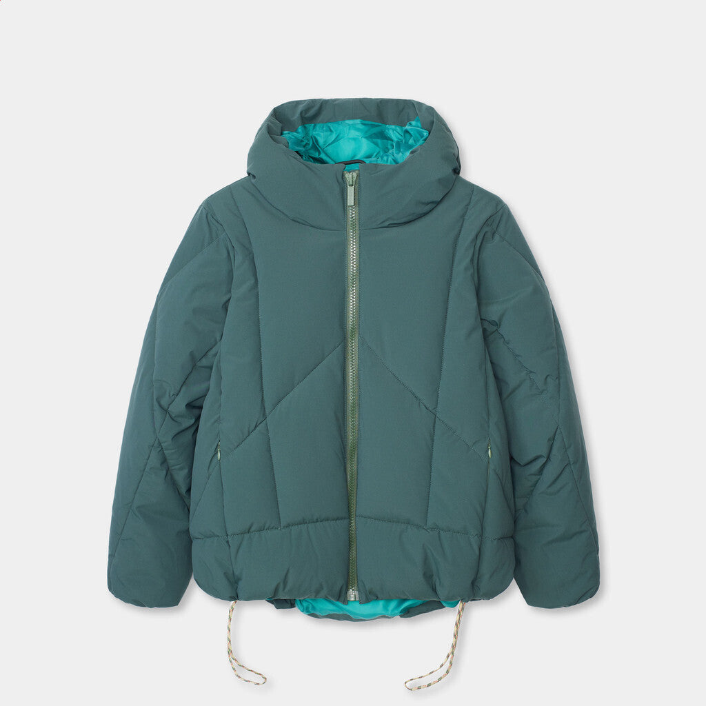 Selfhood Hooded Puffer Winter Outerwear Darkgreen