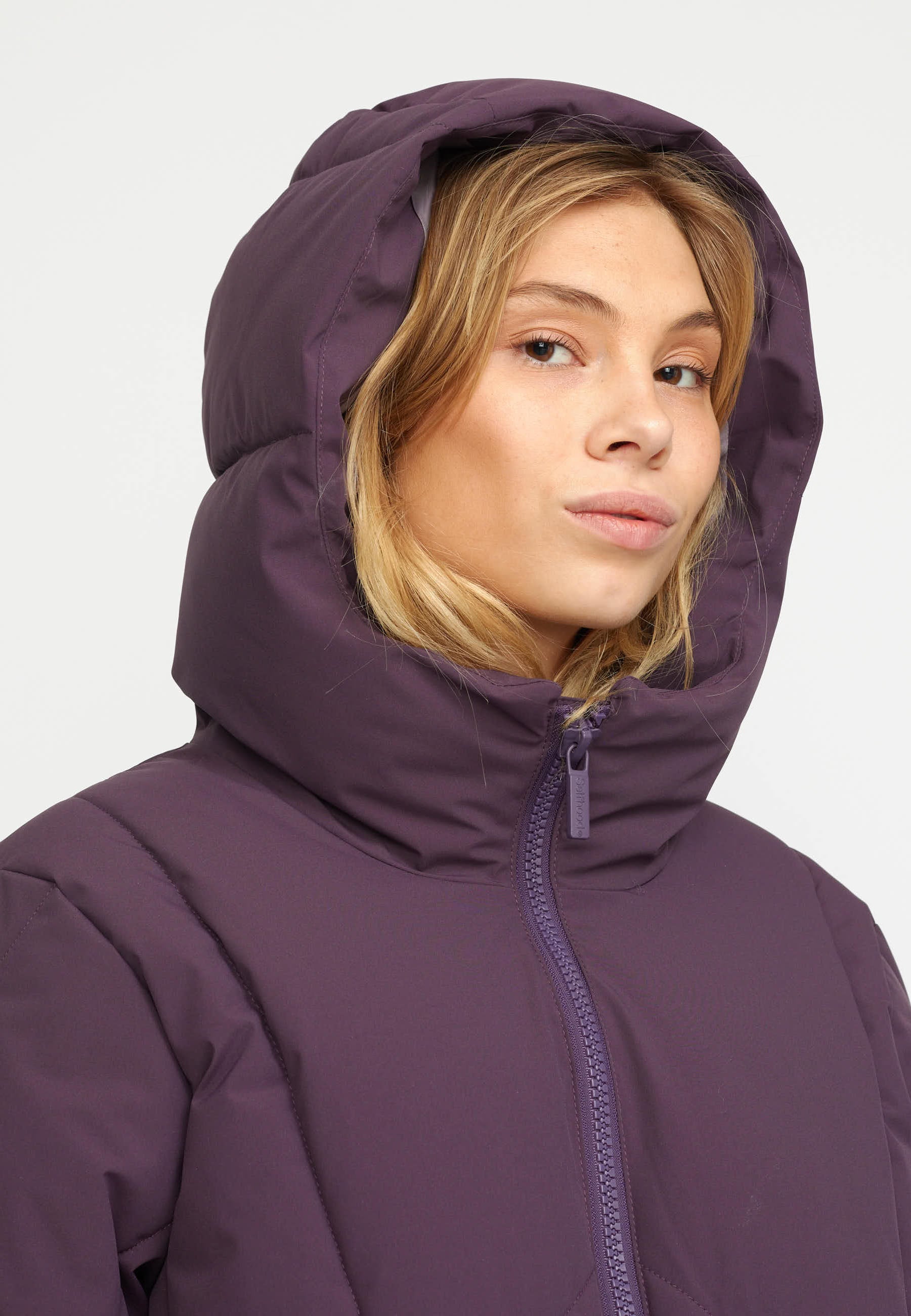 Hooded Puffer 77305 Purple – Selfhood - Main Image