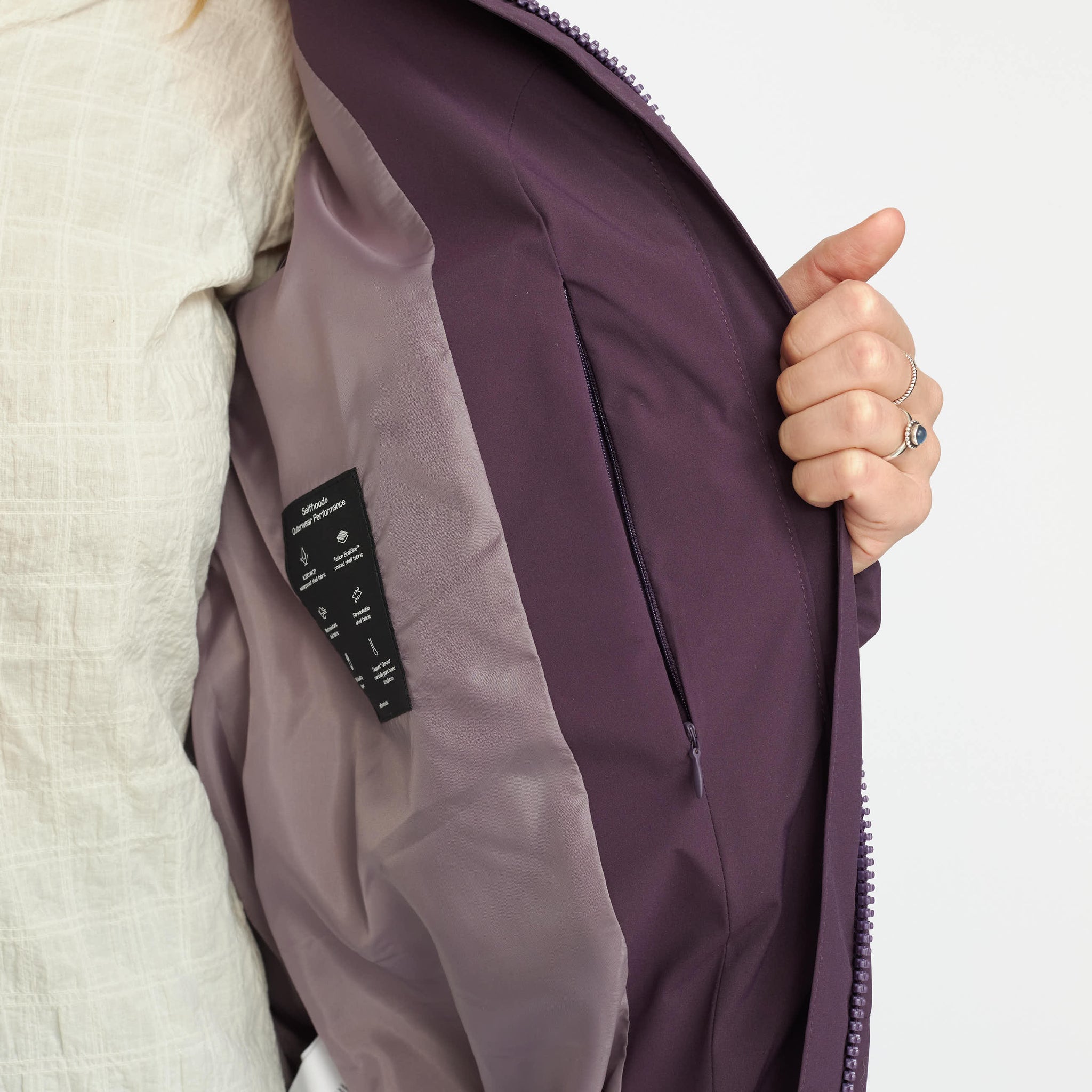 Hooded Puffer / 77305 - Purple – Selfhood Hooded Puffer / 77305 - Purple – Selfhood