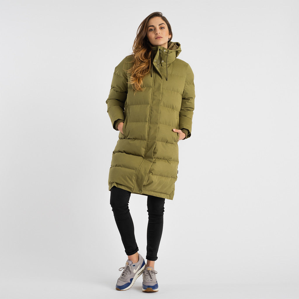 Selfhood Hooded Puffer Coat Winter Outerwear Green