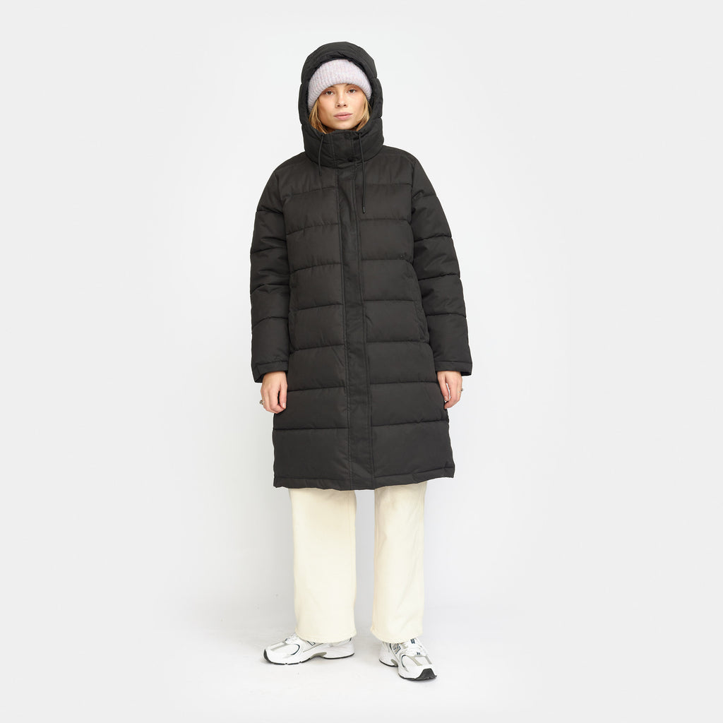 Selfhood Hooded Puffer Coat Winter Outerwear Black