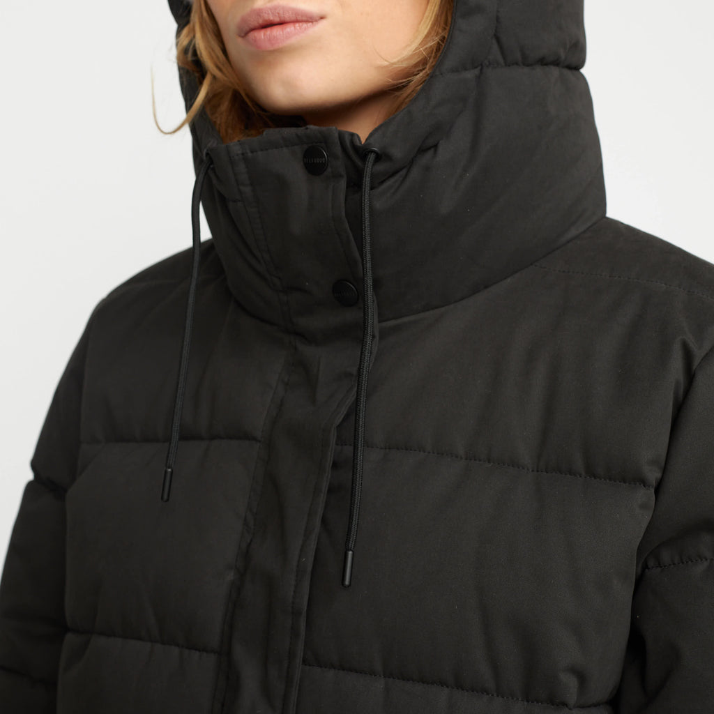 Selfhood Hooded Puffer Coat Winter Outerwear Black