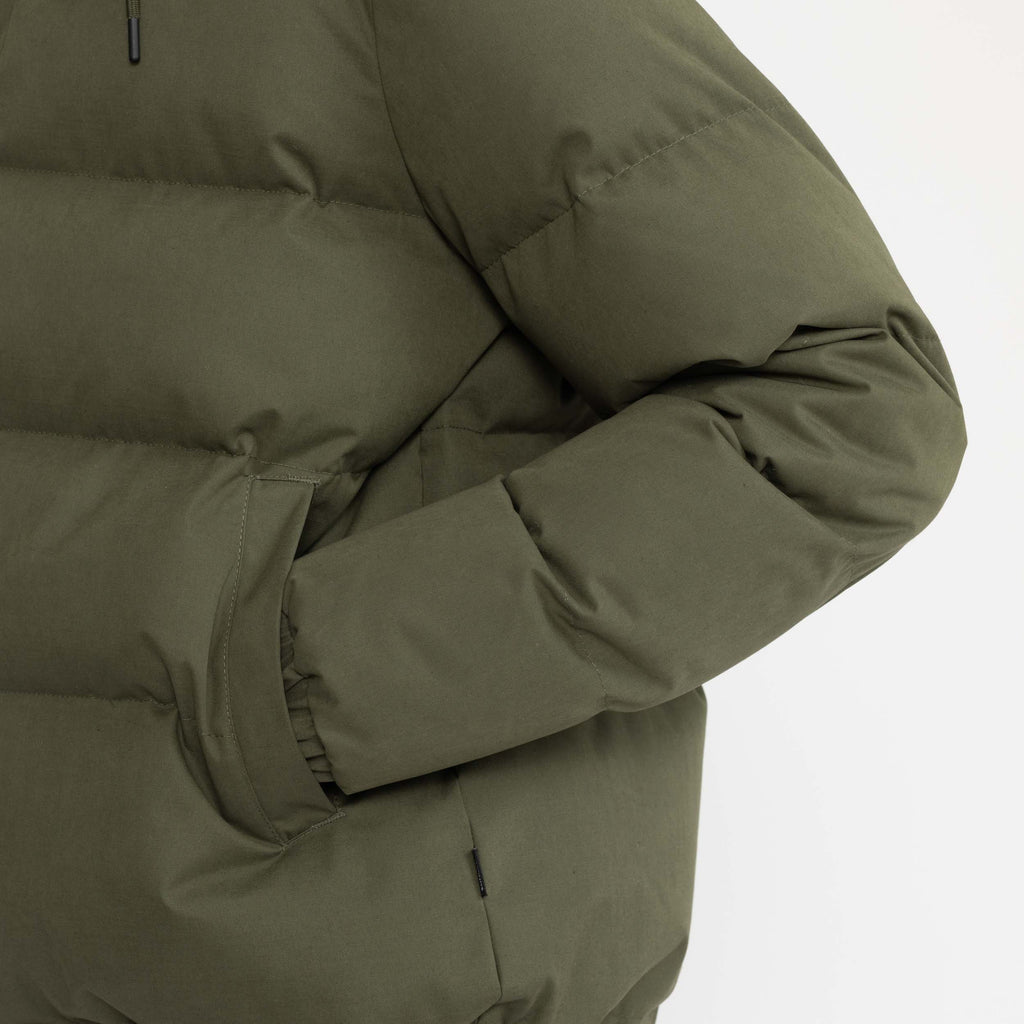 Selfhood Hooded Puffer Jacket Winter Outerwear Army